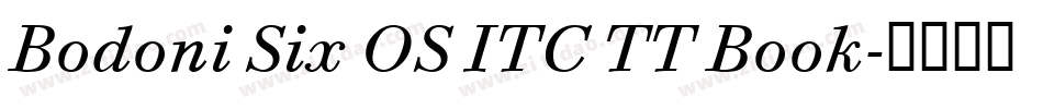 Bodoni Six OS ITC TT Book字体转换